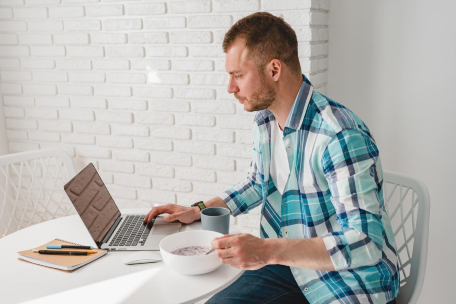 Financial advisor reviewing performance analytics and client conversion metrics